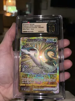 CGC 10 PRISTINE Japanese Pokemon 2022 Serperior VSTAR 092/068 Incandescent S11a - Image 1