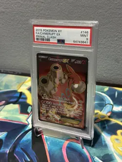 PSA 9 MINT Camerupt EX Full Art 146/160 Primal Clash XY 2015 Pokemon - Image 3