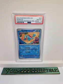 Squirtle 007/165 Pokemon Center Stamped PSA 10 Pokemon Scarlet & Violet 151 - Image 1