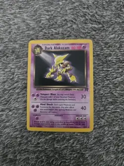 Pokemon TCG Dark Alakazam 18/82 Non Holo Team Rocket Set Rare WOTC - Image 1