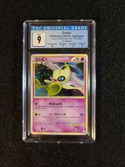 CGC 9 Mint Celebi 037/080 L3 1st Edition Holo Rare Pokemon Sub Grades 2010 JP - Image 1