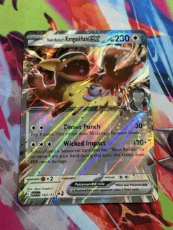 Pokemon Ascended Heroes #162/217 Team Rocket's Kangaskhan ex Double Rare Holo - Image 3