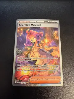 Pokemon TCG Acerola's Mischief 183/132 Mega Evolutions SIR - Image 1