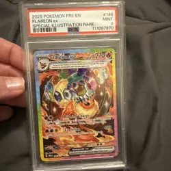 PSA 9 Pokemon Prismatic Evolutions SIR Flareon EX 146/131 MINT Condition!! - Image 1