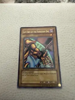 Left Arm of the Forbidden One LOB-123 1st Edition Holo Card - Image 1