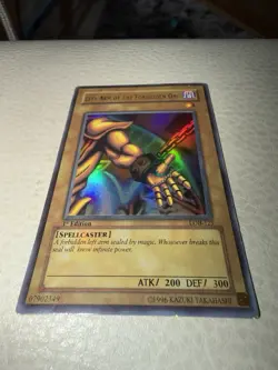 Left Arm of the Forbidden One LOB-123 1st Edition Holo Card - Image 3
