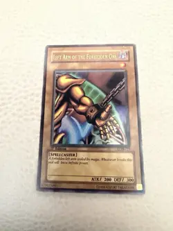 Left Arm of the Forbidden One LOB-123 1st Edition Holo Card - Image 5