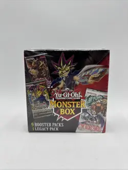 Yugioh Monster Mystery Box 9 Packs + 1 Legacy Pack New Factory Sealed 2020 - Image 1