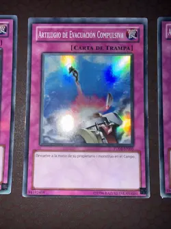 Yu-Gi-Oh! 3x Compulsory Evacuation Device (Spanish) -TU04- Super - Unlimited LP! - Image 4
