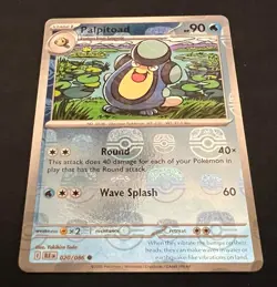 Palpitoad 023/086 SV11B Master Ball Reverse Holo Black Bolt Pokemon - Image 1