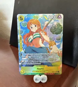 2026 One Piece Heroines Edition Nami Super Rare SR Alternate Art #EB03-053 - Image 1