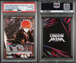 2024 UNION ARENA BT/BLC EN ICHIGO KUROSAKI 2 STAR SIGNATURE PSA 10 - Image 3