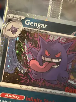 DOUBLE SWIRL 🌀🌀 Gengar 050/088 Gamestop STAMPED Perfect Order GS PROMO SEALED - Image 2