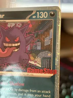 DOUBLE SWIRL 🌀🌀 Gengar 050/088 Gamestop STAMPED Perfect Order GS PROMO SEALED - Image 3