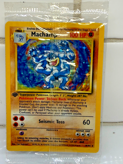 Machamp Pokemon 1st edition SEALED card - Image 1