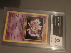 1999 Pokemon Mewtwo Black Star Promo Card Ace Grade 8 #3 Movie vintage Promo - Image 4