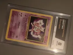 1999 Pokemon Mewtwo Black Star Promo Card Ace Grade 8 #3 Movie vintage Promo - Image 5