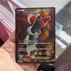 Houndoom EX Full Art Ultra Rare Pokemon Card Breakthrough 153/162 Holo 170 HP - Image 1
