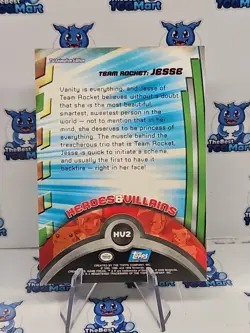 Pokemon Team Rocket Jesse - HV2 Topps Heroes And Villains HP - Image 2