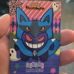 Pokemon TCG Gengar Lucario Pokemon Halloween Card Collectible - Image 1