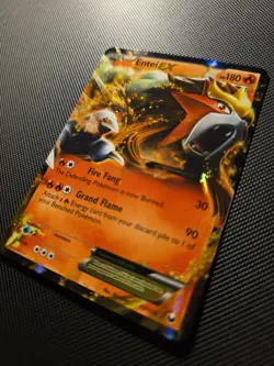 Pokemon TCG Entei-EX Dark Explorers Holo Card 13/108 Rare 2012 - Image 4