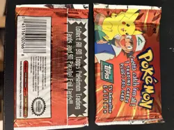 Lot of 2 Pokemon Topps Trading Cards TV Animation Edition: Series 1 Sealed Packs - Image 3
