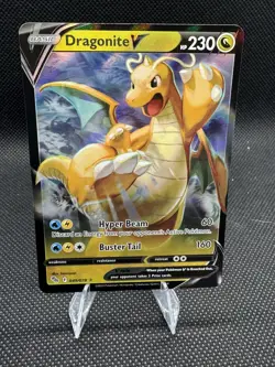 Pokemon Go Dragonite v Ultra Rare Holo Card 49/78 NM/M - Image 1