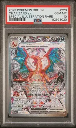 Pokemon Charizard ex Obsidian Flames Special Illustration Rare #223 PSA 10 - Image 1
