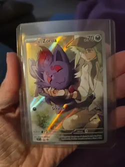 Pokemon TCG N's Zorua 189 Scarlet & Violet Promo Holo Card Journey Together - Image 1