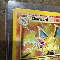 Base Set 2 Charizard Holo Unlimited Rare Pokemon Card 4/130 LP BIG SWIRL - Image 3