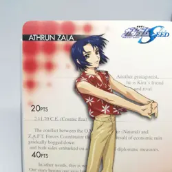 Athrun Zala Animate Point card Mobile Suit GUNDAM SEED DESTINY Sunrise - Image 2