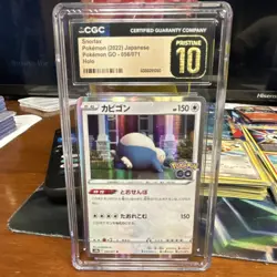 Snorlax 056/071 S10b Pokemon GO CGC Pristine 10 Holo Japanese Card - Image 1