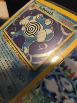 Poliwrath 13/102 Base Set Holo Rare Unlimited MP Pokemon Card - Image 3
