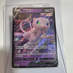 Mew V Crown Zenith Ultra Rare Holo Basic Pokemon TCG Card 060/159 - Image 1