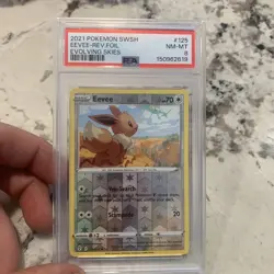 Pokemon PSA Graded 7 Card Lot Pikachu Eevee Wartortle Gulpin Gumshoos Braixen - Image 5