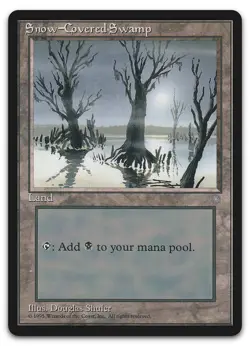 Snow-Covered Swamp #351 (NM) Ice Age ICE Magic MTG - Image 1