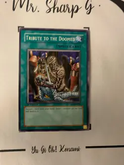 TRIBUTE TO THE DOOMED - 1st EDITION SD3-EN020 ENGLISH Yu-Gi-OH! CARD COMMON - Image 4