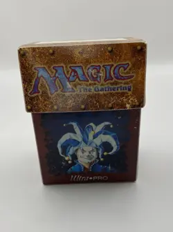 Vintage Jester's Cap Force of Nature Fifth Ed Ultra Pro Deck Box 1997 MTG Magic - Image 1