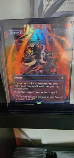 FIERCE GUARDIANSHIP (Borderless Foil) - CMM #0694 Commander Masters MTG - Image 1