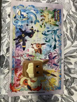 Pokemon Eevee Playmat and Card Deck Box Set - Image 1