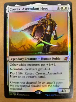 MTG 1x FOIL Crovax, Ascendant Hero # 15 Time Spiral Remastered Magic the x1 NM - Image 1