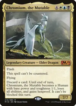 1x Chromium, the Mutable NM Eng MTG - Core Set 2019 - Image 1