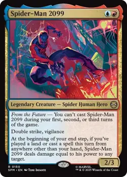 MTG Spider-Man 2099 - Foil, Marvel's Spider-Man, Lightly Played, English - Image 1