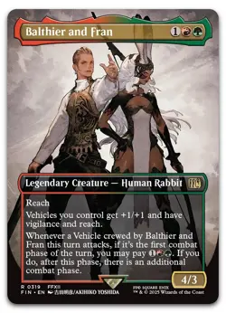 Balthier and Fran (0319) (Borderless) #319 (NM) Final Fantasy FIN Magic MTG - Image 1