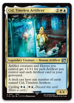 Cid, Timeless Artificer (0411) #411 (NM) Final Fantasy FIN Magic MTG - Image 1