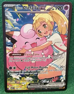 💖💖Lillie's Clefairy ex 280/217 Ascended Heroes Full Art Holo Pokemon TCG💖💖 - Image 2