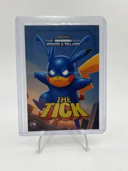 The Tick (Pikachu) #T16 Window Holo - Heros & Villains Flash Edition Pokemon - Image 1