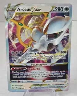 Pokemon Arceus VSTAR 123/172 Brilliant Stars Sword & Shield Pokemo Card - Image 1