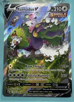 Tornadus V - 185/198 - Pokemon Chilling Reign Sword & Shield Alternate Art - Image 1