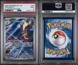 2025 POKEMON PFL EN-PHANTASMAL FLAMES ILLUSTRATION RARE #103 TOXTRICITY PSA 9 - Image 3